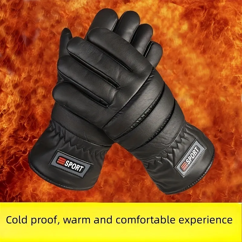 Winter Velvet Waterproof Thermal Gloves Ideal Gift for Skiing  Cycling