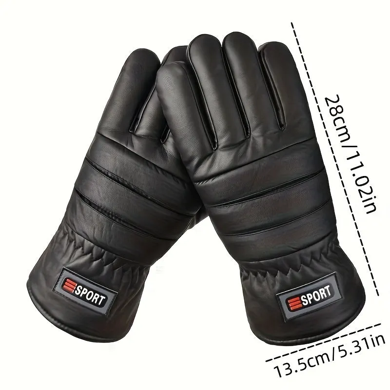 Winter Velvet Waterproof Thermal Gloves Ideal Gift for Skiing  Cycling