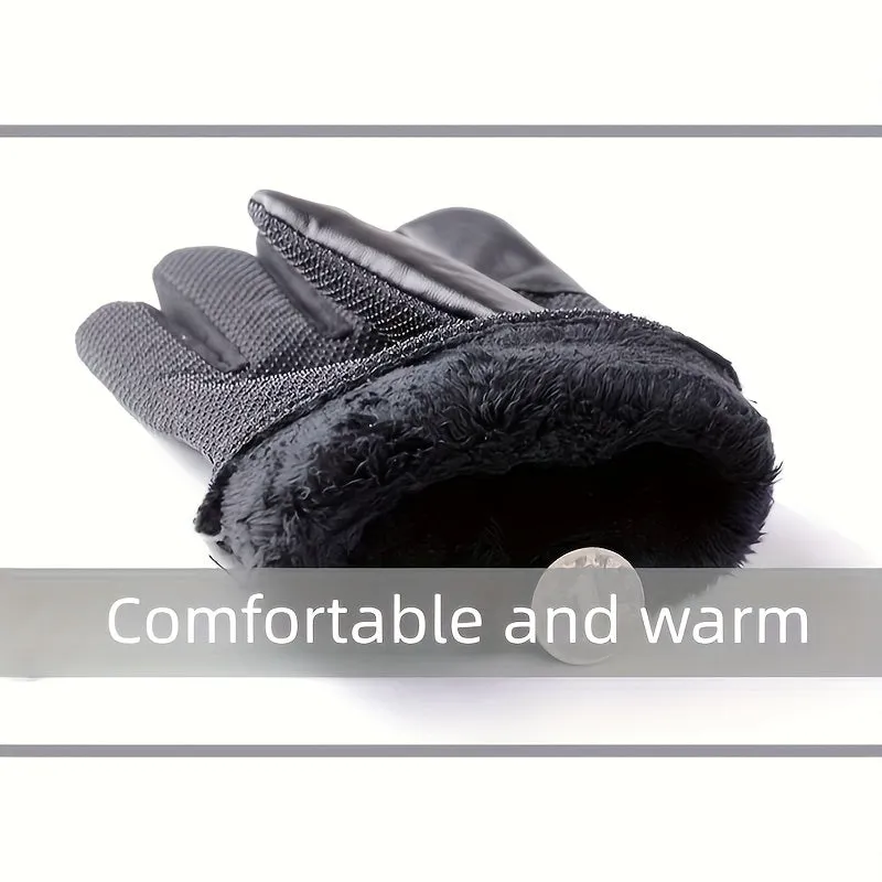 Winter Velvet Waterproof Thermal Gloves Ideal Gift for Skiing  Cycling