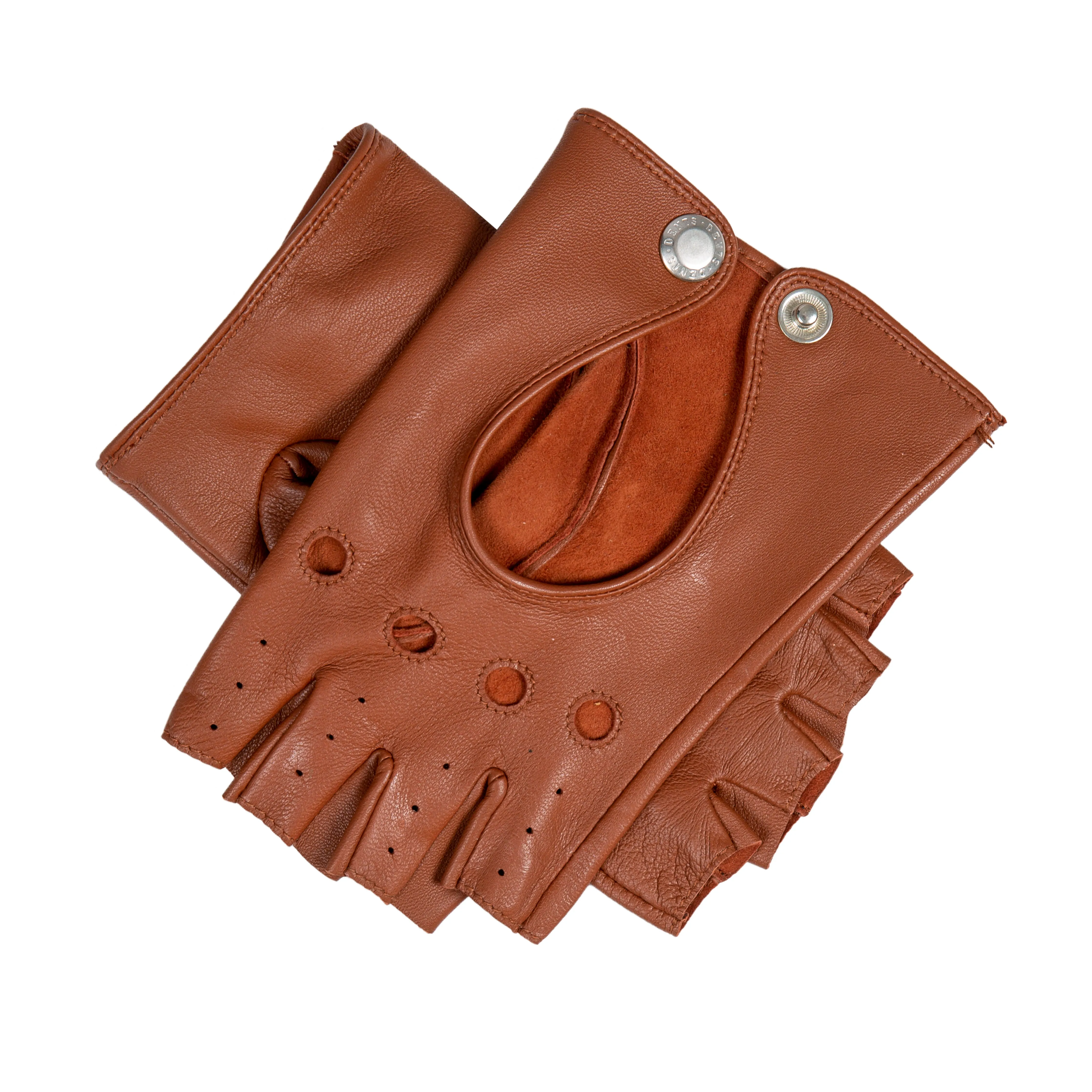 Women’s Fingerless Leather Driving Gloves