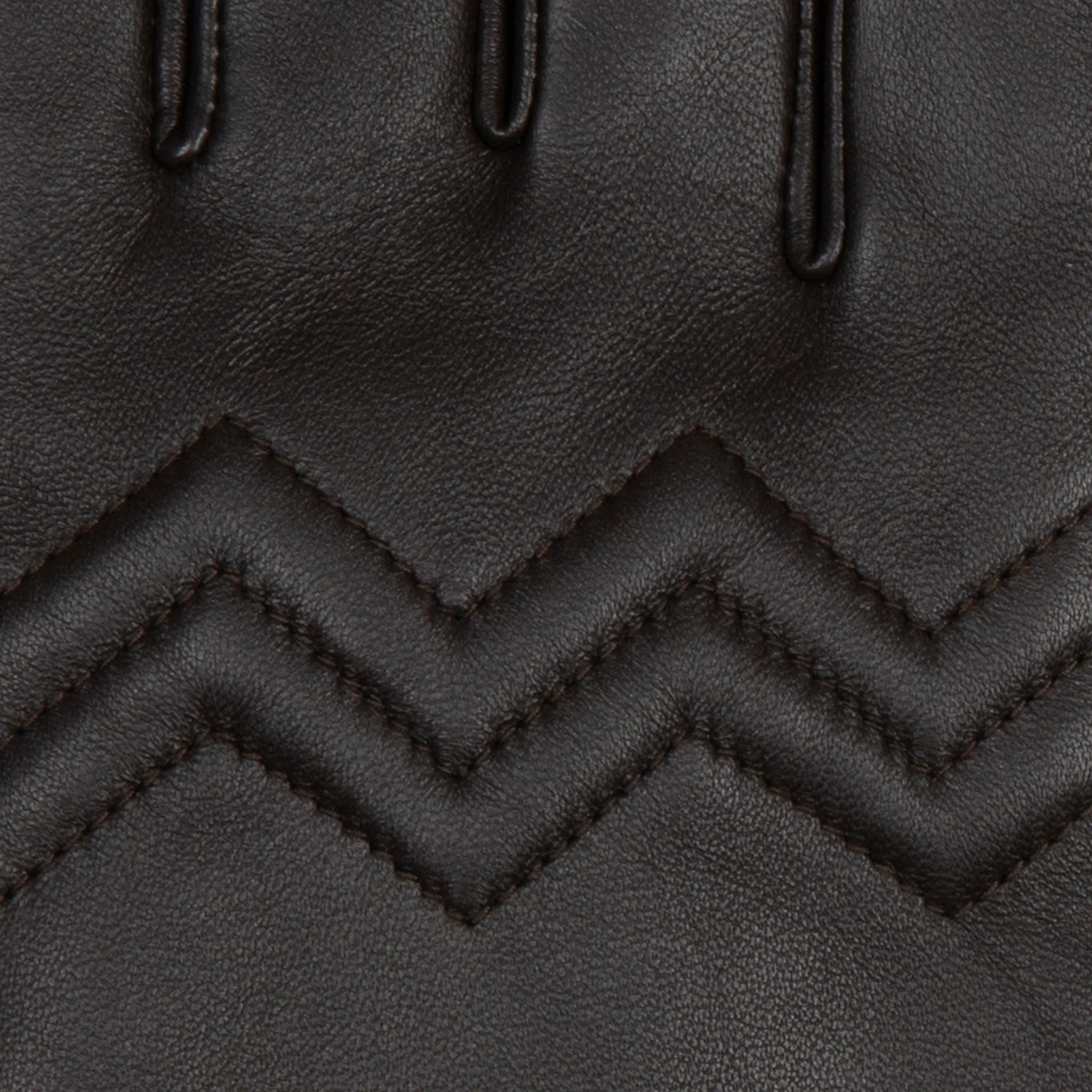 Women’s Fingerless Leather Gloves with Quilted Chevron Design