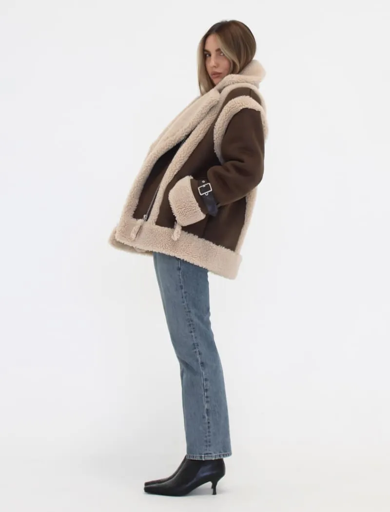 Wrangler Shearling Jacket | Espresso