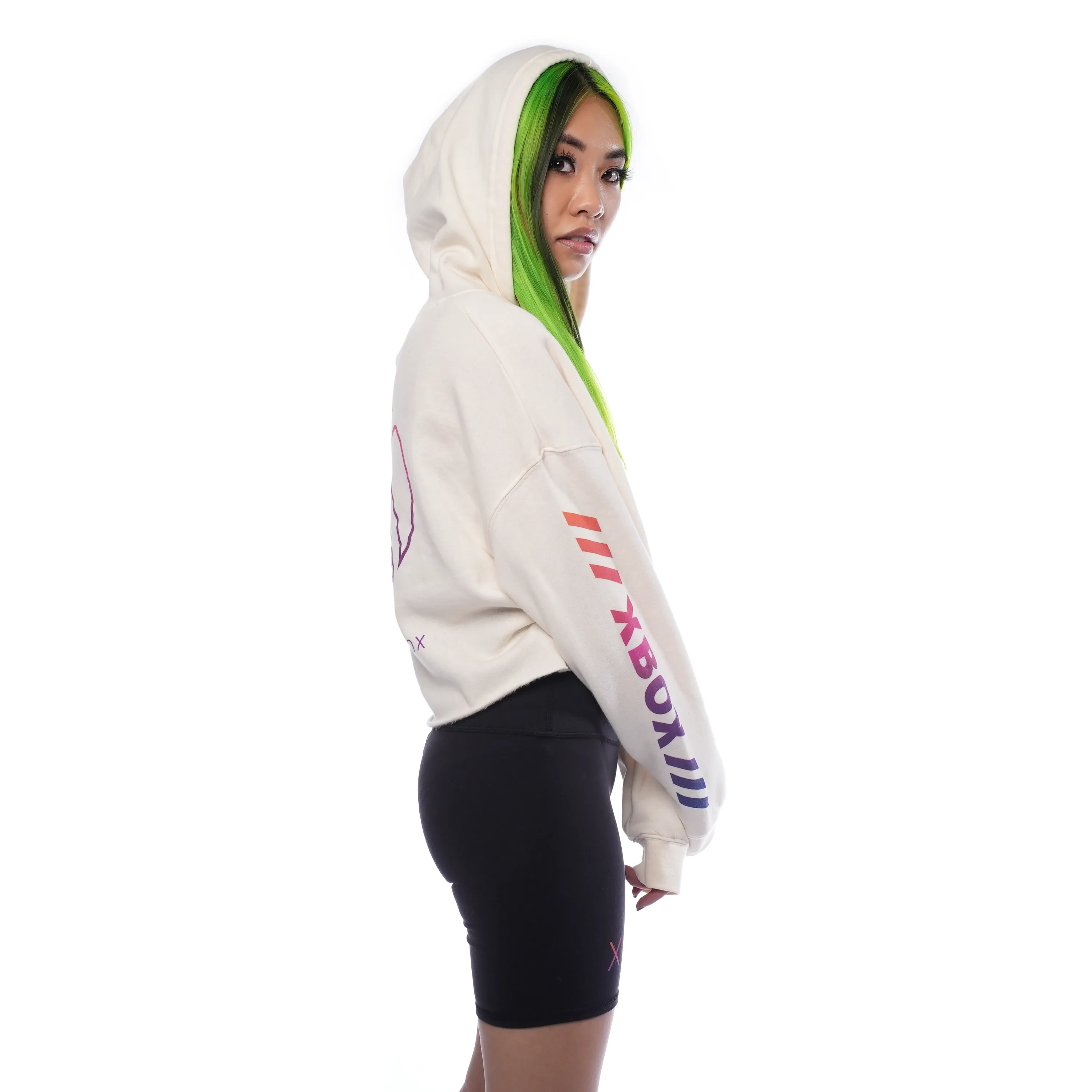 Xbox Sunset Cream Women's Crop Hoodie