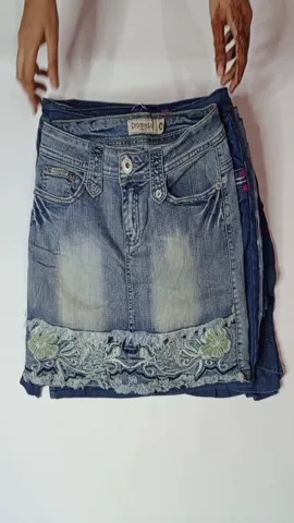 Y2k Denim Mini Skirt (Ts-092)